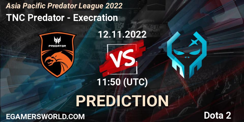 TNC Predator vs Execration: Betting TIp, Match Prediction. 12.11.22. Dota 2, Asia Pacific Predator League 2022