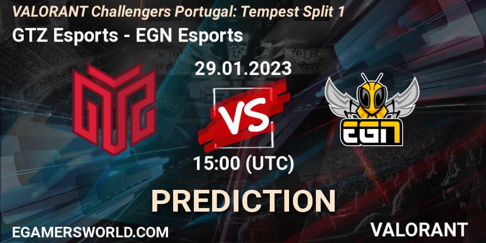 GTZ Esports vs EGN Esports: Betting TIp, Match Prediction. 29.01.23. VALORANT, VALORANT Challengers 2023 Portugal: Tempest Split 1
