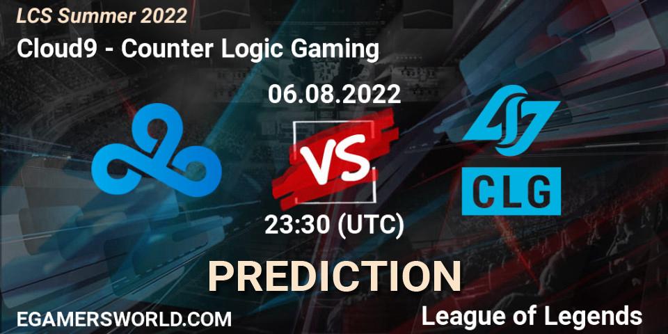 Cloud9 vs Counter Logic Gaming: Betting TIp, Match Prediction. 06.08.22. LoL, LCS Summer 2022