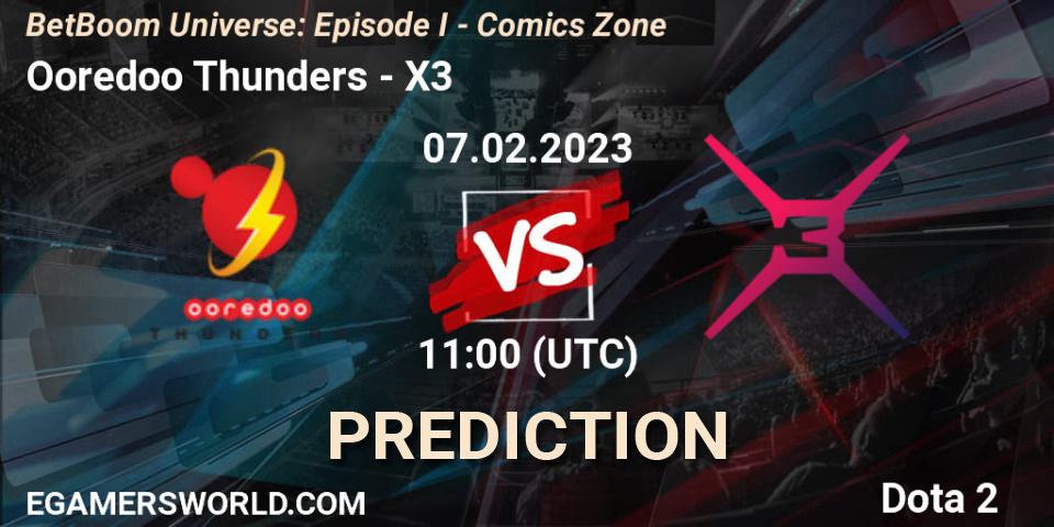 Ooredoo Thunders vs X3: Betting TIp, Match Prediction. 07.02.23. Dota 2, BetBoom Universe: Episode I - Comics Zone
