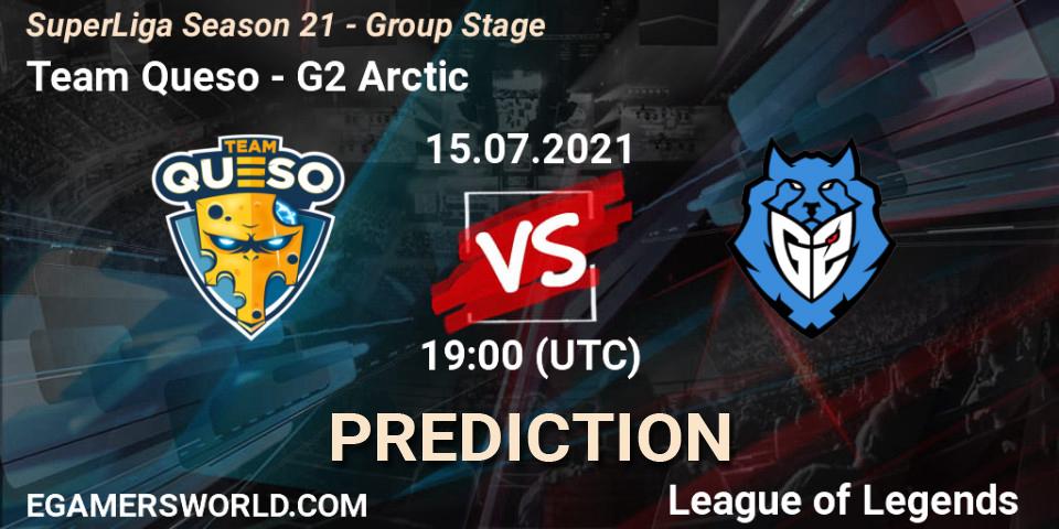 Team Queso vs G2 Arctic: Betting TIp, Match Prediction. 15.07.21. LoL, SuperLiga Season 21 - Group Stage 