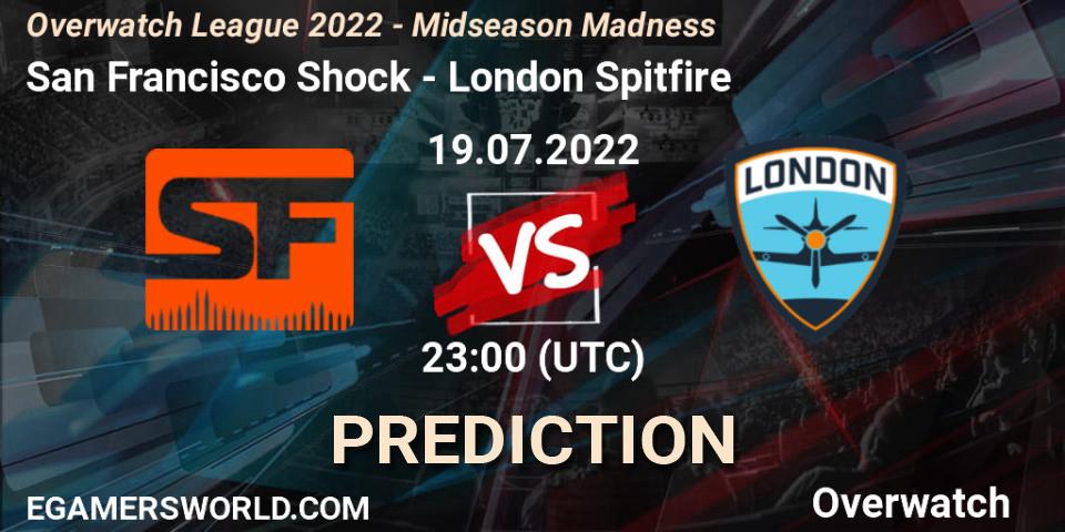 San Francisco Shock vs London Spitfire: Betting TIp, Match Prediction. 20.07.22. Overwatch, Overwatch League 2022 - Midseason Madness