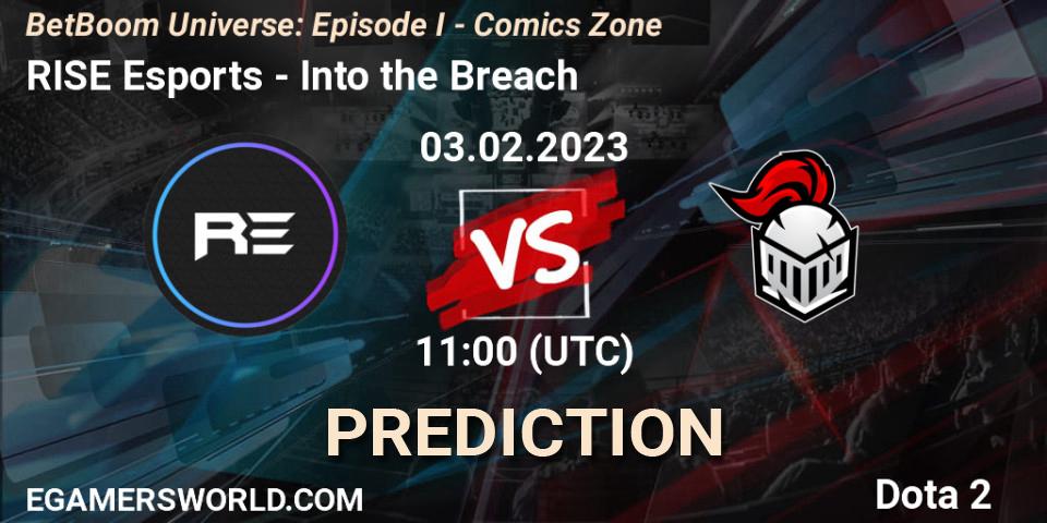 RISE Esports vs Into the Breach: Betting TIp, Match Prediction. 03.02.23. Dota 2, BetBoom Universe: Episode I - Comics Zone