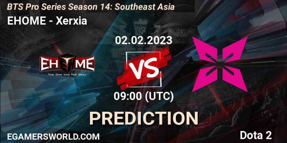 EHOME vs Xerxia: Betting TIp, Match Prediction. 02.02.23. Dota 2, BTS Pro Series Season 14: Southeast Asia