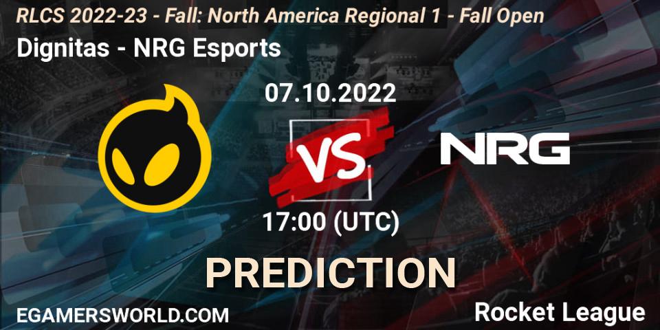 Dignitas vs NRG Esports: Betting TIp, Match Prediction. 07.10.22. Rocket League, RLCS 2022-23 - Fall: North America Regional 1 - Fall Open