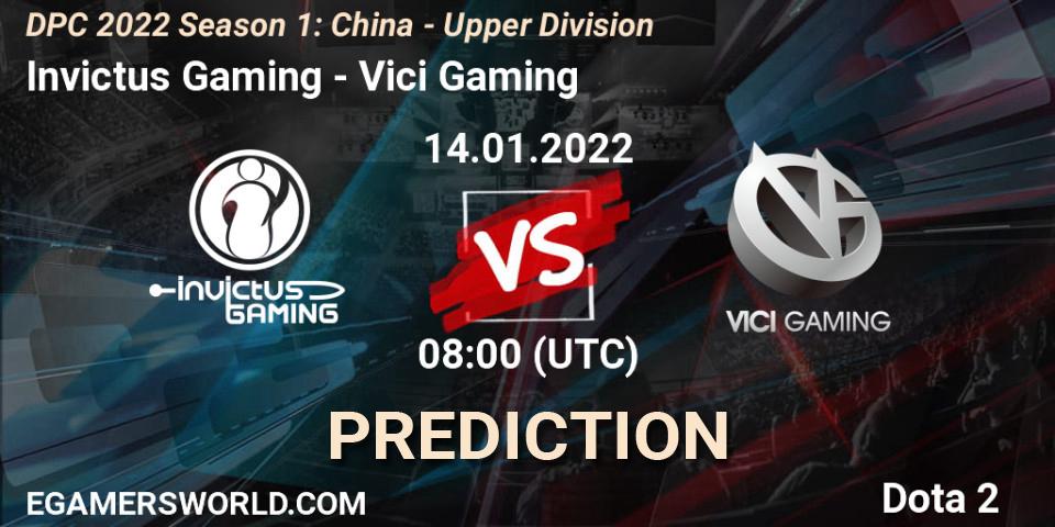 Invictus Gaming vs Vici Gaming: Betting TIp, Match Prediction. 14.01.22. Dota 2, DPC 2022 Season 1: China - Upper Division
