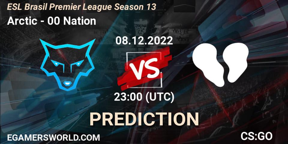 Arctic vs 00 Nation: Betting TIp, Match Prediction. 08.12.22. CS2 (CS:GO), ESL Brasil Premier League Season 13