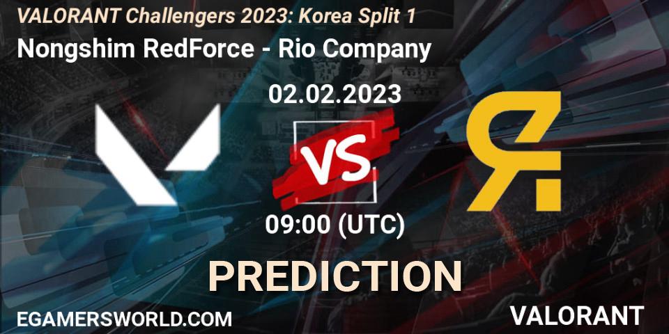 Nongshim RedForce vs Rio Company: Betting TIp, Match Prediction. 02.02.23. VALORANT, VALORANT Challengers 2023: Korea Split 1