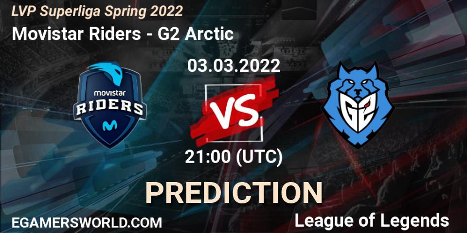 Movistar Riders vs G2 Arctic: Betting TIp, Match Prediction. 03.03.22. LoL, LVP Superliga Spring 2022