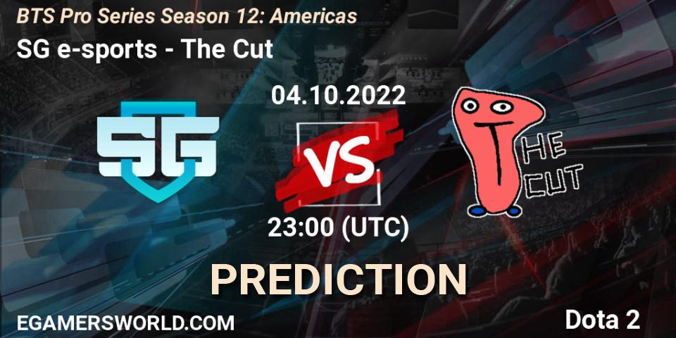 SG e-sports vs The Cut: Betting TIp, Match Prediction. 04.10.22. Dota 2, BTS Pro Series Season 12: Americas