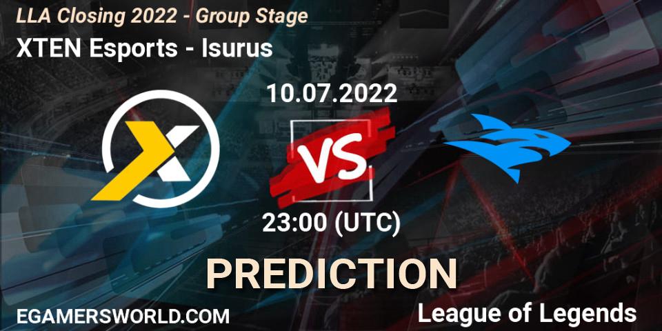 XTEN Esports vs Isurus: Betting TIp, Match Prediction. 10.07.22. LoL, LLA Closing 2022 - Group Stage