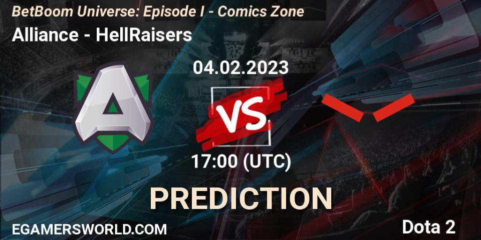 Alliance vs HellRaisers: Betting TIp, Match Prediction. 04.02.23. Dota 2, BetBoom Universe: Episode I - Comics Zone