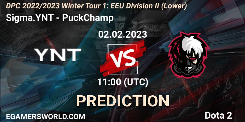 Sigma.YNT vs PuckChamp: Betting TIp, Match Prediction. 02.02.23. Dota 2, DPC 2022/2023 Winter Tour 1: EEU Division II (Lower)