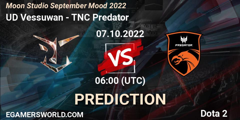 UD Vessuwan vs TNC Predator: Betting TIp, Match Prediction. 07.10.22. Dota 2, Moon Studio September Mood 2022