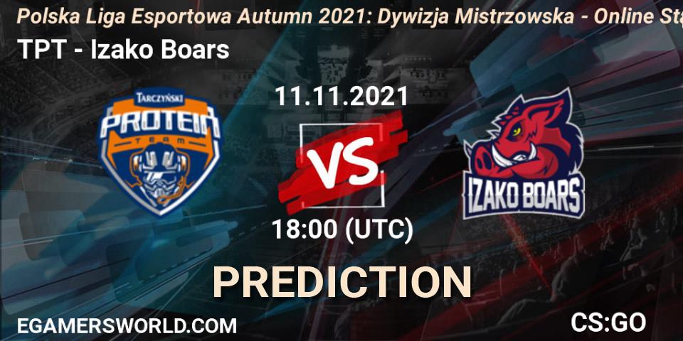 TPT vs Izako Boars: Betting TIp, Match Prediction. 11.11.21. CS2 (CS:GO), Polska Liga Esportowa Autumn 2021: Dywizja Mistrzowska - Online Stage