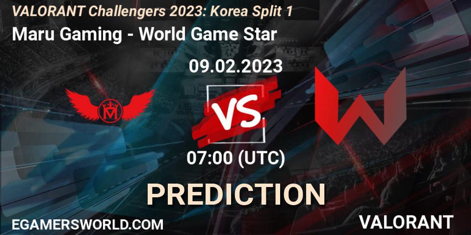 Maru Gaming vs World Game Star: Betting TIp, Match Prediction. 09.02.23. VALORANT, VALORANT Challengers 2023: Korea Split 1