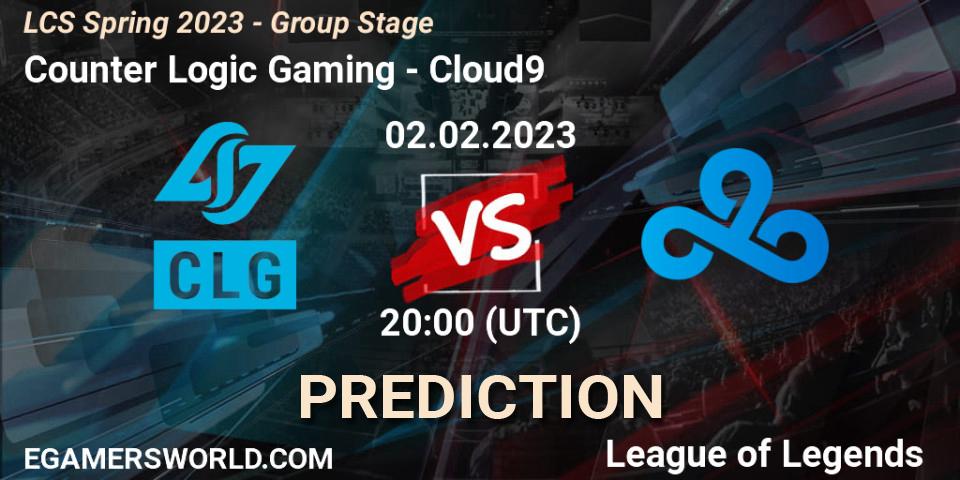 Counter Logic Gaming vs Cloud9: Betting TIp, Match Prediction. 02.02.23. LoL, LCS Spring 2023 - Group Stage