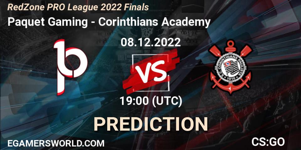 Paquetá Gaming vs Corinthians Academy: Betting TIp, Match Prediction. 08.12.22. CS2 (CS:GO), RedZone PRO League 2022 Finals
