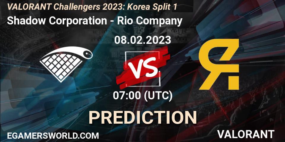 Shadow Corporation vs Rio Company: Betting TIp, Match Prediction. 08.02.23. VALORANT, VALORANT Challengers 2023: Korea Split 1