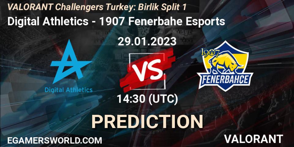 Digital Athletics vs 1907 Fenerbahçe Esports: Betting TIp, Match Prediction. 29.01.23. VALORANT, VALORANT Challengers 2023 Turkey: Birlik Split 1