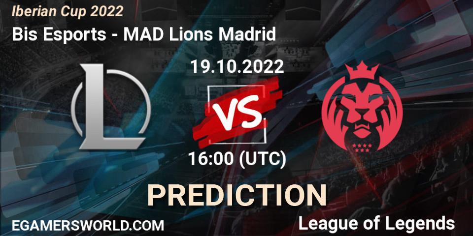 Bis Esports vs MAD Lions Madrid: Betting TIp, Match Prediction. 19.10.22. LoL, Iberian Cup 2022