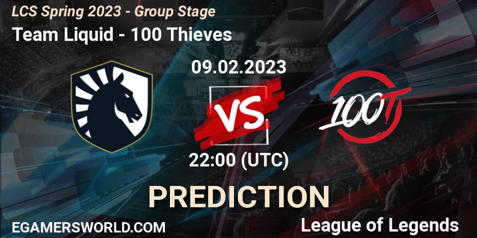 Team Liquid vs 100 Thieves: Betting TIp, Match Prediction. 10.02.23. LoL, LCS Spring 2023 - Group Stage