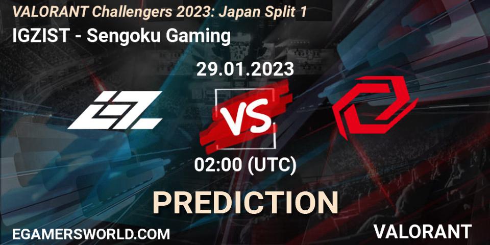 IGZIST vs Sengoku Gaming: Betting TIp, Match Prediction. 29.01.23. VALORANT, VALORANT Challengers 2023: Japan Split 1