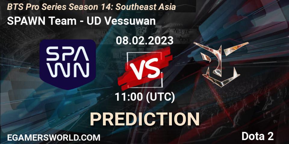 SPAWN Team vs UD Vessuwan: Betting TIp, Match Prediction. 09.02.23. Dota 2, BTS Pro Series Season 14: Southeast Asia