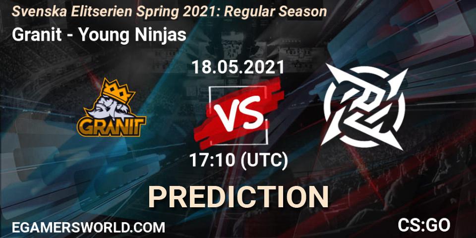 Granit vs Young Ninjas: Betting TIp, Match Prediction. 18.05.21. CS2 (CS:GO), Svenska Elitserien Spring 2021: Regular Season
