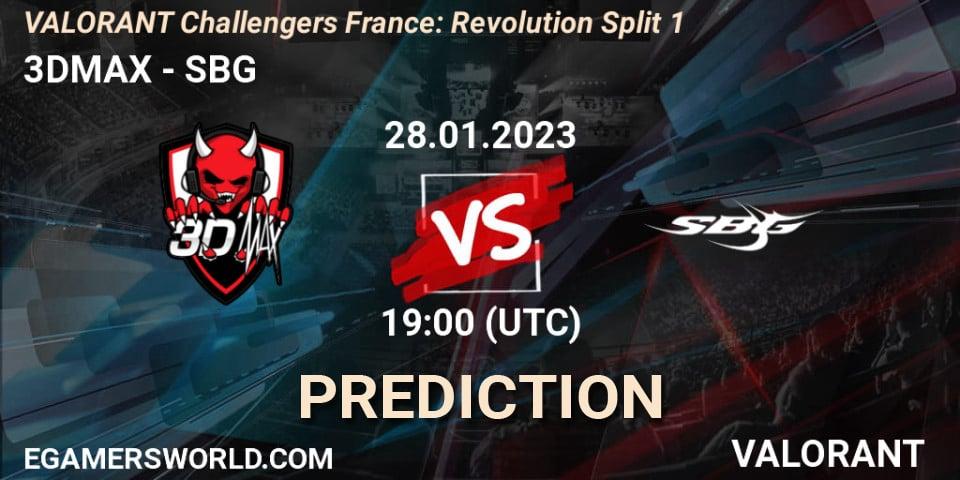 3DMAX vs SBG: Betting TIp, Match Prediction. 28.01.23. VALORANT, VALORANT Challengers 2023 France: Revolution Split 1