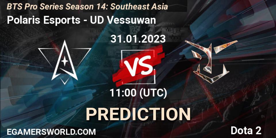 Polaris Esports vs UD Vessuwan: Betting TIp, Match Prediction. 31.01.23. Dota 2, BTS Pro Series Season 14: Southeast Asia