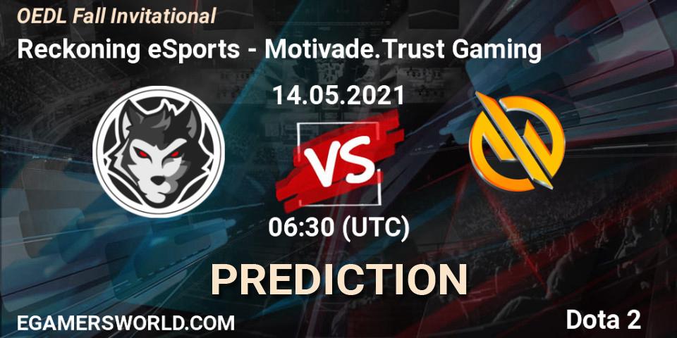 Reckoning eSports vs Motivade.Trust Gaming: Betting TIp, Match Prediction. 14.05.21. Dota 2, OEDL Fall Invitational