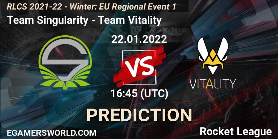 Team Singularity vs Team Vitality: Betting TIp, Match Prediction. 22.01.22. Rocket League, RLCS 2021-22 - Winter: EU Regional Event 1