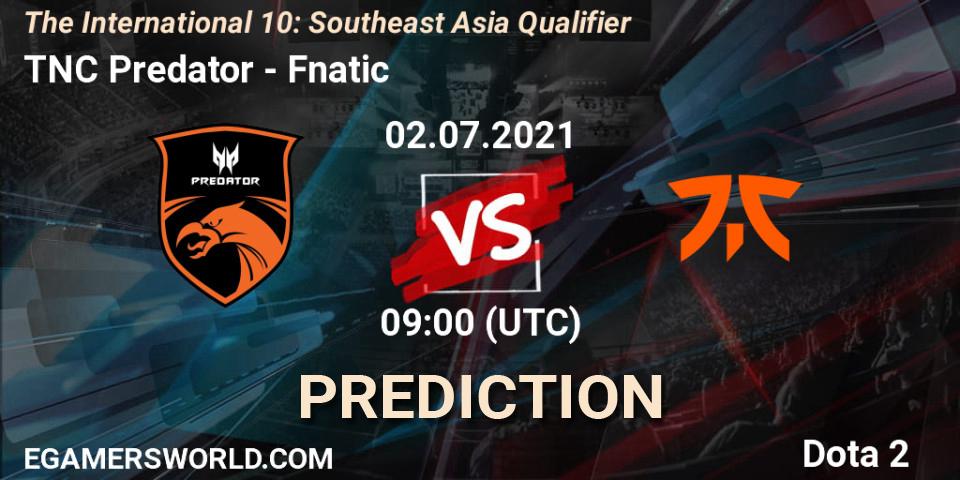 TNC Predator vs Fnatic: Betting TIp, Match Prediction. 02.07.21. Dota 2, The International 10: Southeast Asia Qualifier