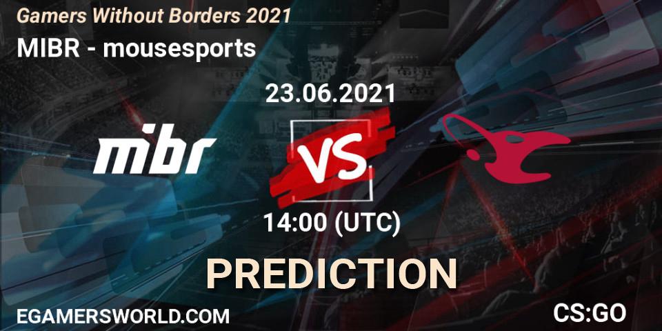 MIBR vs mousesports: Betting TIp, Match Prediction. 23.06.21. CS2 (CS:GO), Gamers Without Borders 2021