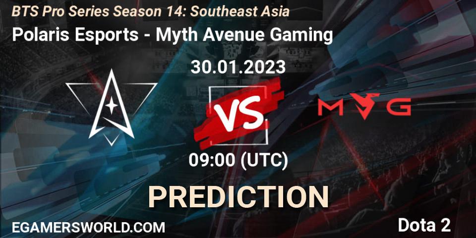 Polaris Esports vs Myth Avenue Gaming: Betting TIp, Match Prediction. 30.01.23. Dota 2, BTS Pro Series Season 14: Southeast Asia