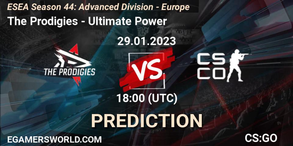 The Prodigies vs Ultimate Power: Betting TIp, Match Prediction. 03.02.23. CS2 (CS:GO), ESEA Season 44: Advanced Division - Europe