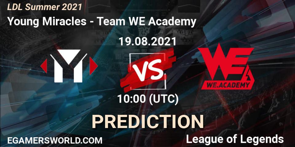 Young Miracles vs Team WE Academy: Betting TIp, Match Prediction. 19.08.21. LoL, LDL Summer 2021