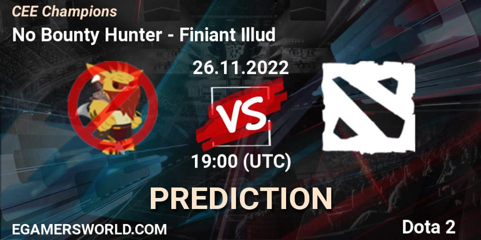 No Bounty Hunter vs Finiant Illud: Betting TIp, Match Prediction. 26.11.22. Dota 2, CEE Champions
