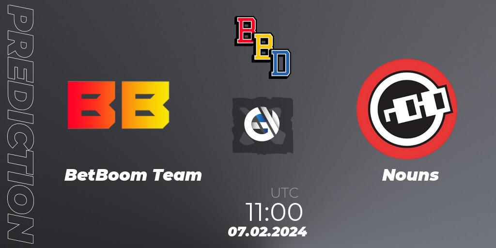 BetBoom Team vs Nouns: Betting TIp, Match Prediction. 07.02.24. Dota 2, BetBoom Dacha Dubai 2024
