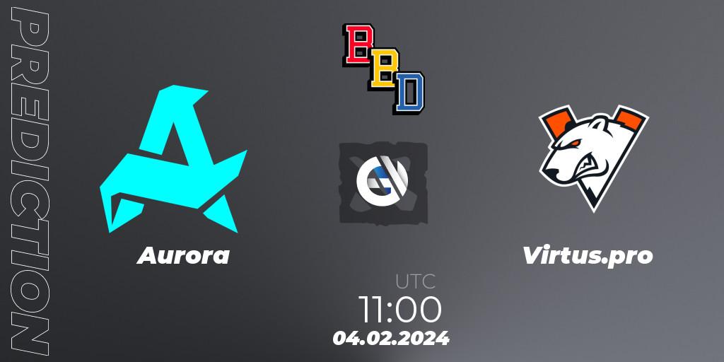 Aurora vs Virtus.pro: Betting TIp, Match Prediction. 04.02.24. Dota 2, BetBoom Dacha Dubai 2024