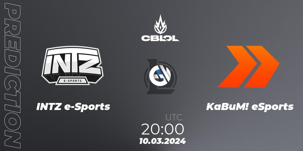 INTZ e-Sports vs KaBuM! eSports: Betting TIp, Match Prediction. 10.03.24. LoL, CBLOL Split 1 2024 - Group Stage