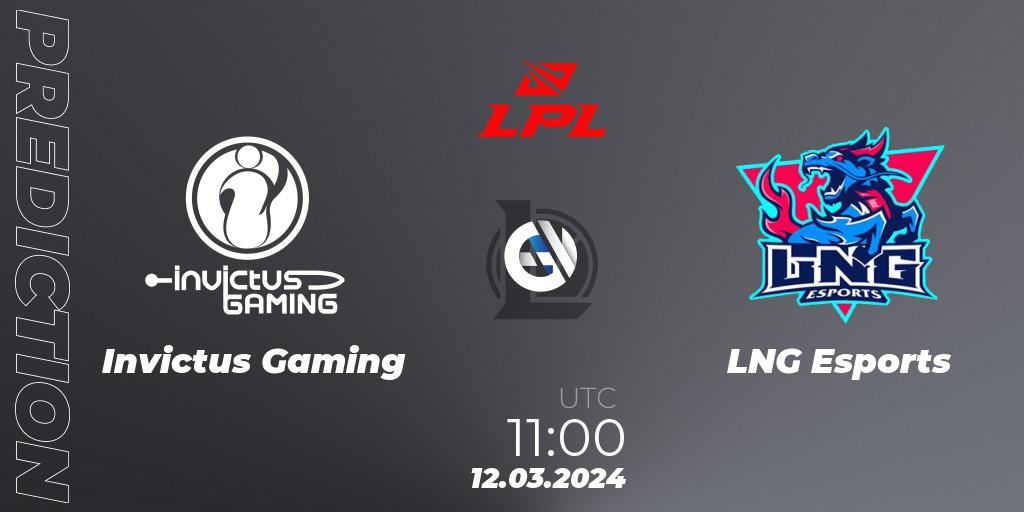 Invictus Gaming vs LNG Esports: Betting TIp, Match Prediction. 12.03.24. LoL, LPL Spring 2024 - Group Stage