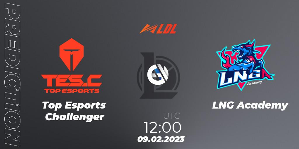Top Esports Challenger vs LNG Academy: Betting TIp, Match Prediction. 09.02.23. LoL, LDL 2023 - Swiss Stage