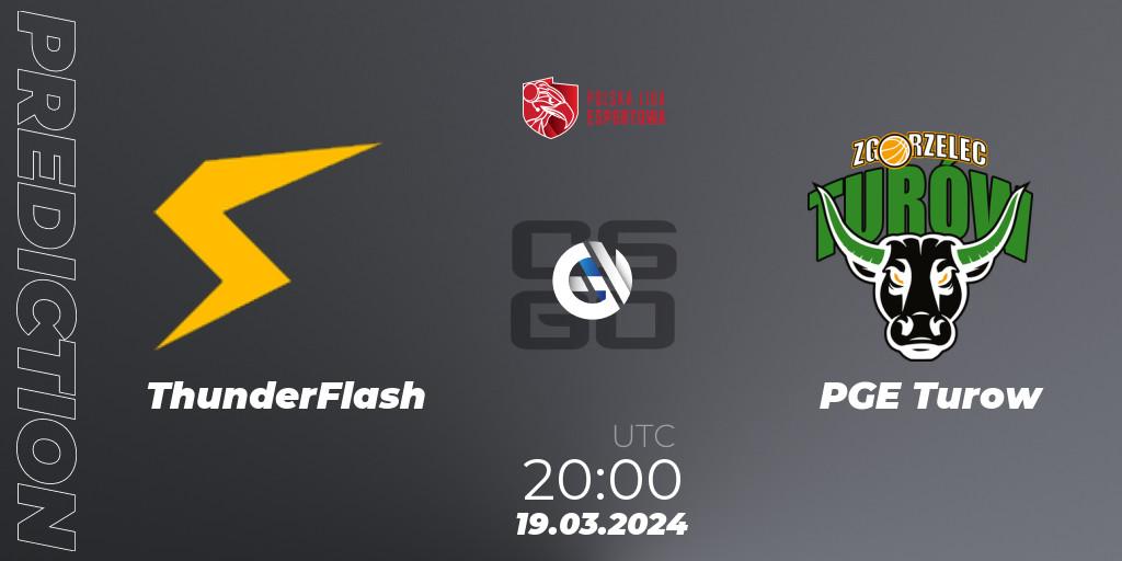 ThunderFlash vs PGE Turow: Betting TIp, Match Prediction. 19.03.24. CS2 (CS:GO), Polska Liga Esportowa 2024: Split #1