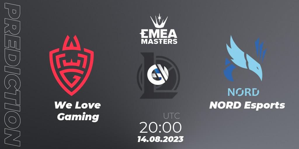 We Love Gaming vs NORD Esports: Betting TIp, Match Prediction. 14.08.23. LoL, EMEA Masters Summer 2023