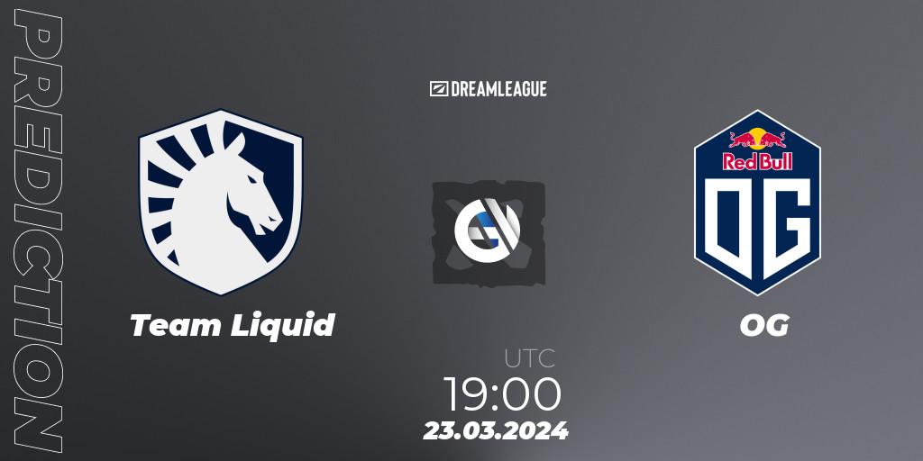Team Liquid vs OG: Betting TIp, Match Prediction. 23.03.24. Dota 2, DreamLeague Season 23: Western Europe Closed Qualifier