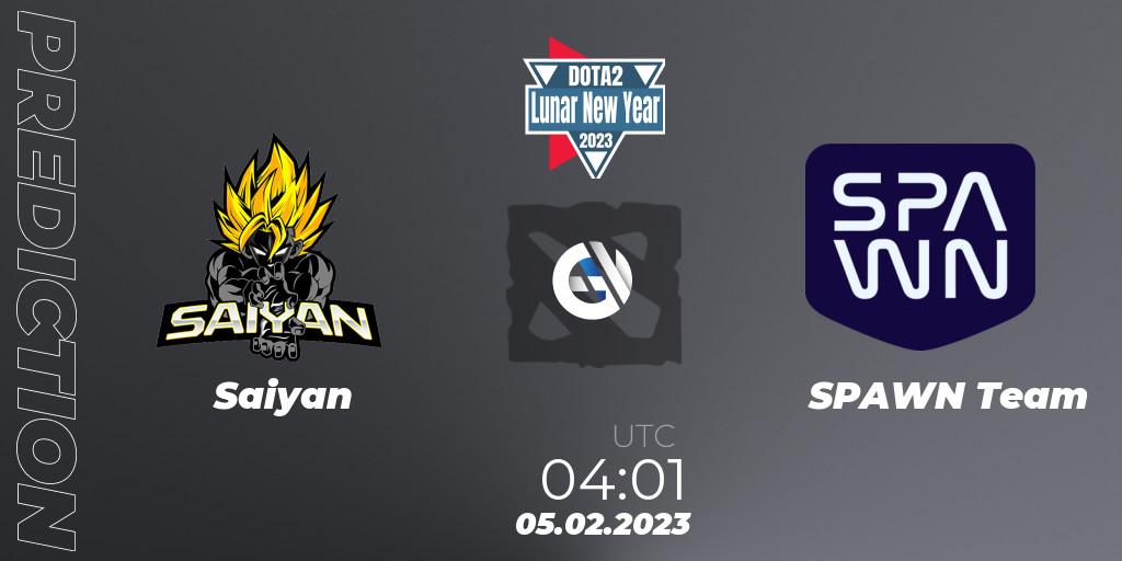 Saiyan vs SPAWN Team: Betting TIp, Match Prediction. 05.02.23. Dota 2, Lunar New Year 2023