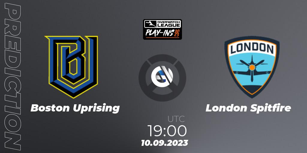 Boston Uprising vs London Spitfire: Betting TIp, Match Prediction. 10.09.23. Overwatch, Overwatch League 2023 - Play-Ins