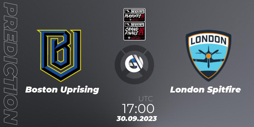 Boston Uprising vs London Spitfire: Betting TIp, Match Prediction. 30.09.23. Overwatch, Overwatch League 2023 - Playoffs